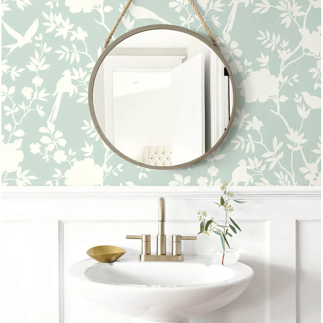 Mono Toile Peel-and-Stick Luxe Haven Wallpaper