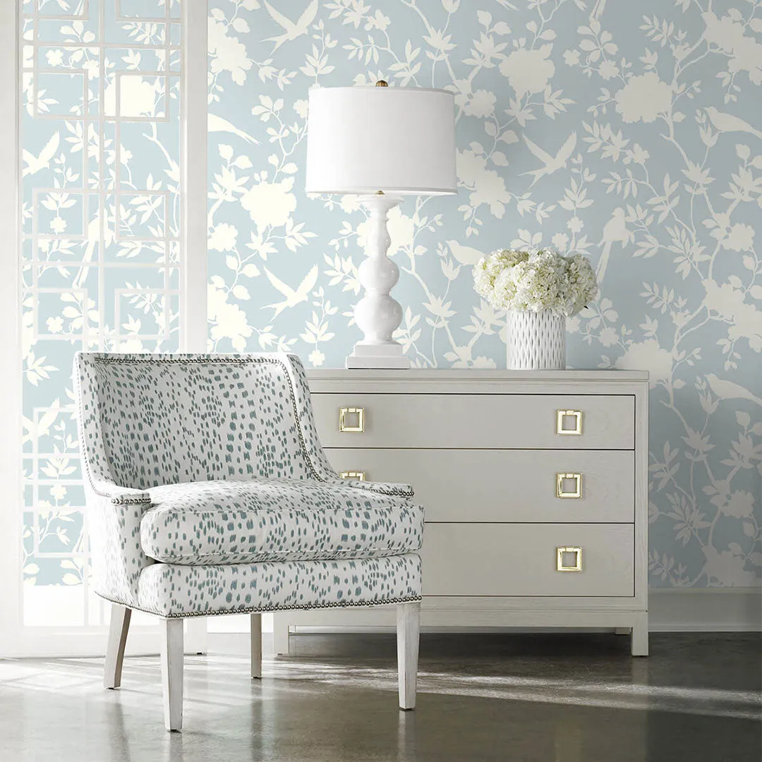 Mono Toile Peel-and-Stick Luxe Haven Wallpaper