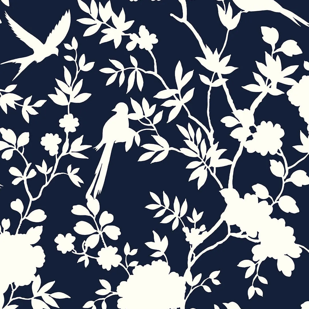 Mono Toile Peel-and-Stick Luxe Haven Wallpaper