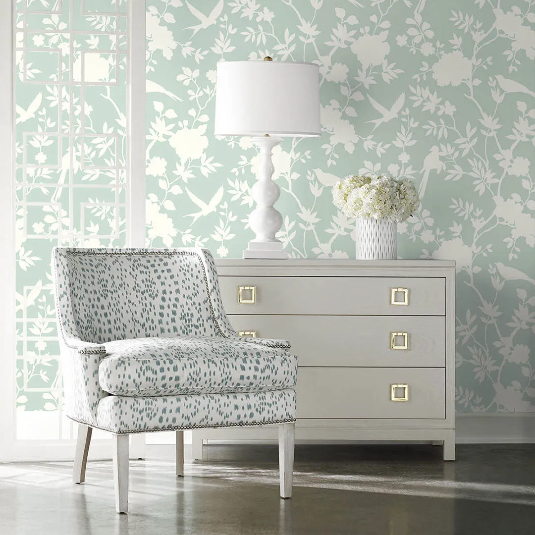 Mono Toile Peel-and-Stick Luxe Haven Wallpaper