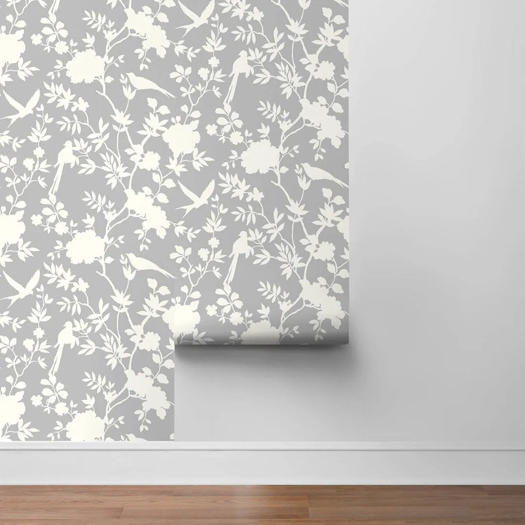 Mono Toile Peel-and-Stick Luxe Haven Wallpaper