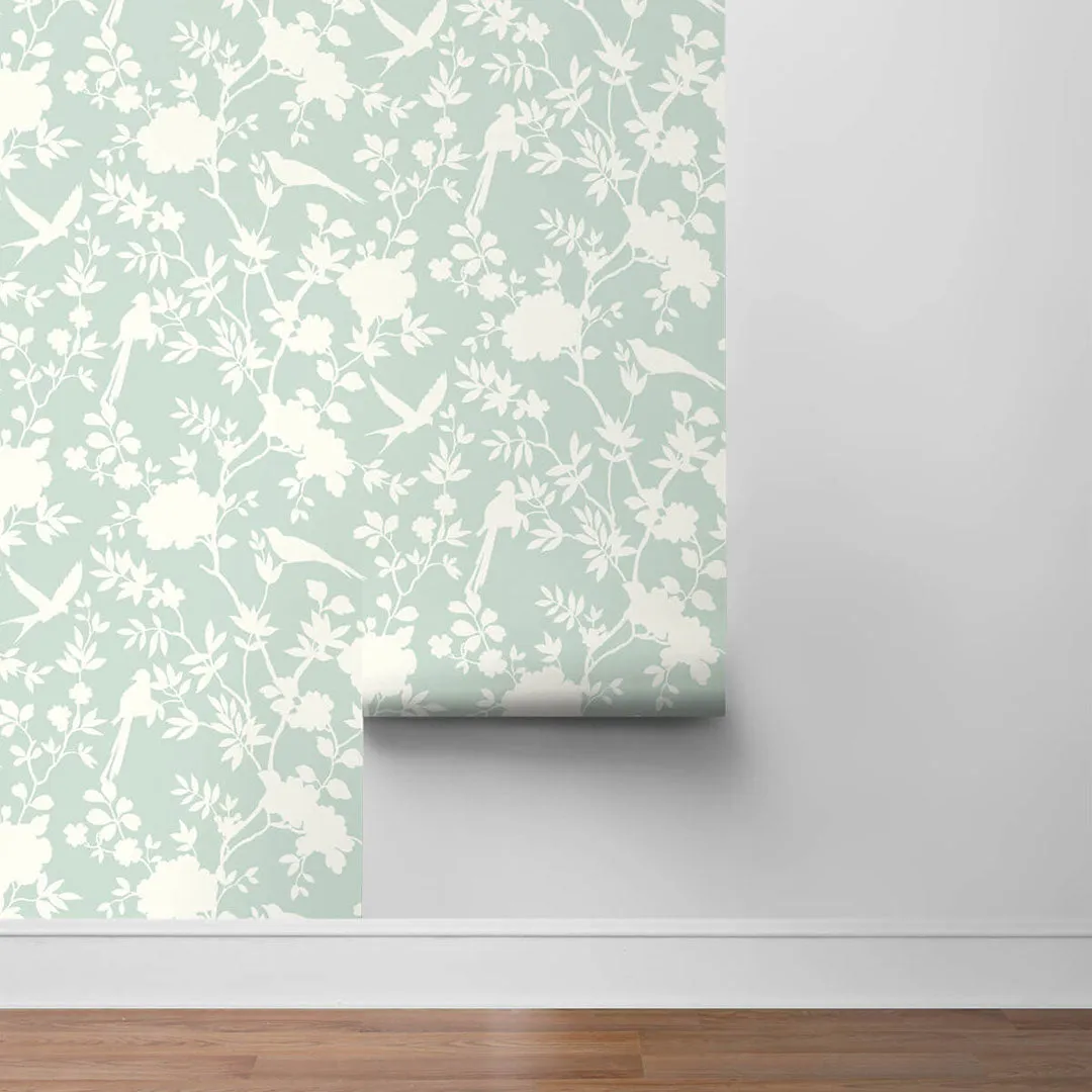Mono Toile Peel-and-Stick Luxe Haven Wallpaper