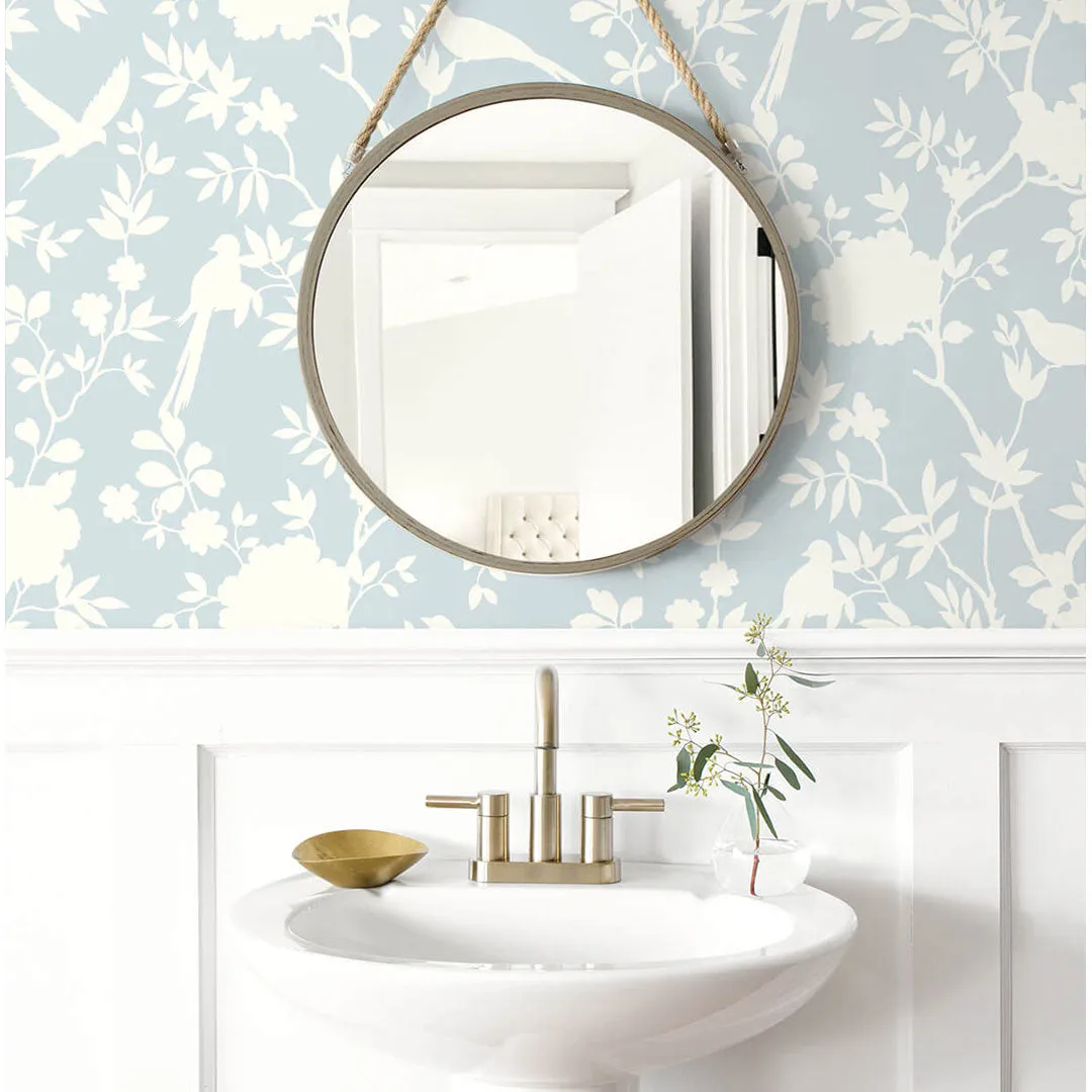 Mono Toile Peel-and-Stick Luxe Haven Wallpaper