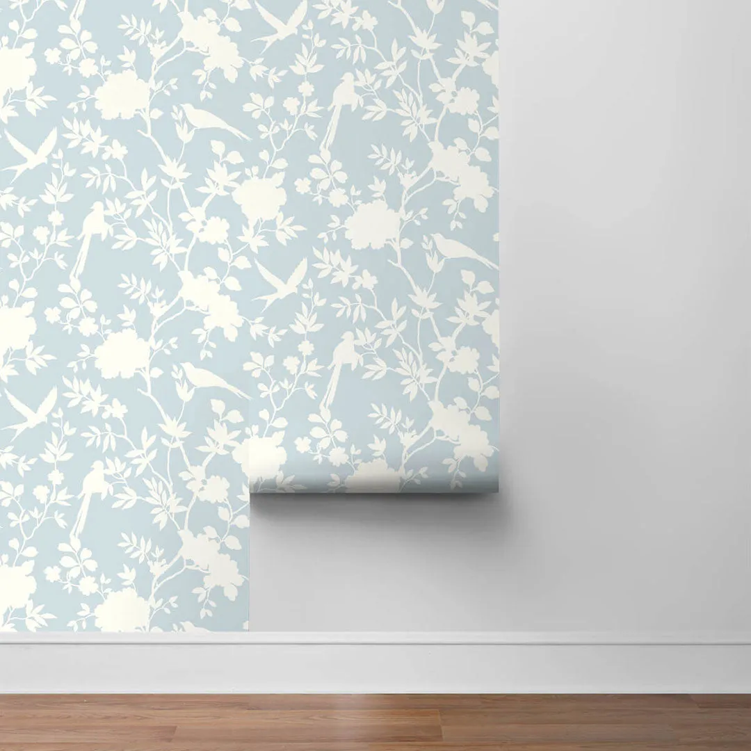 Mono Toile Peel-and-Stick Luxe Haven Wallpaper