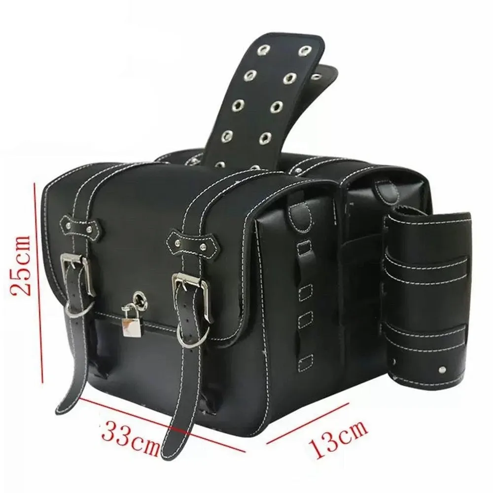 Motorcycle Saddle Bag for Tool Storage