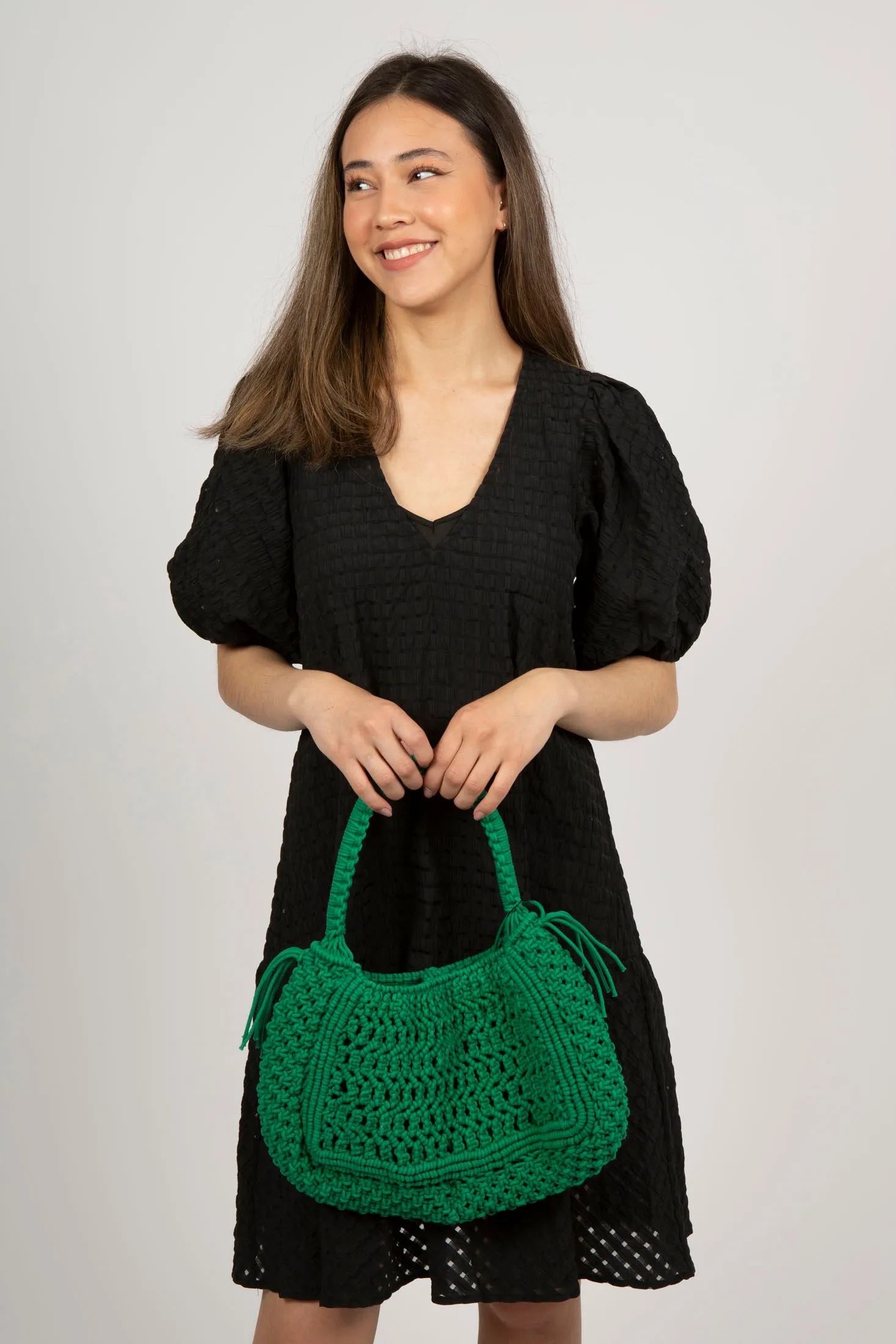 Olympic Net Handbag - Green Court