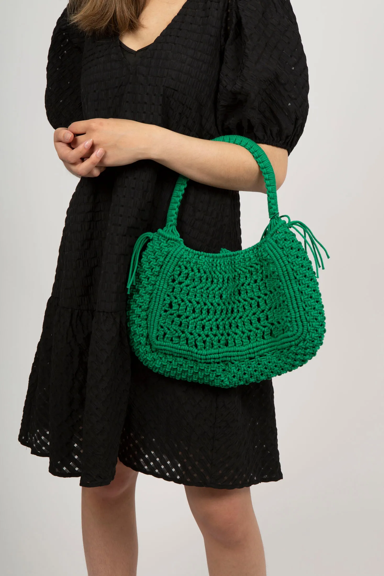 Olympic Net Handbag - Green Court