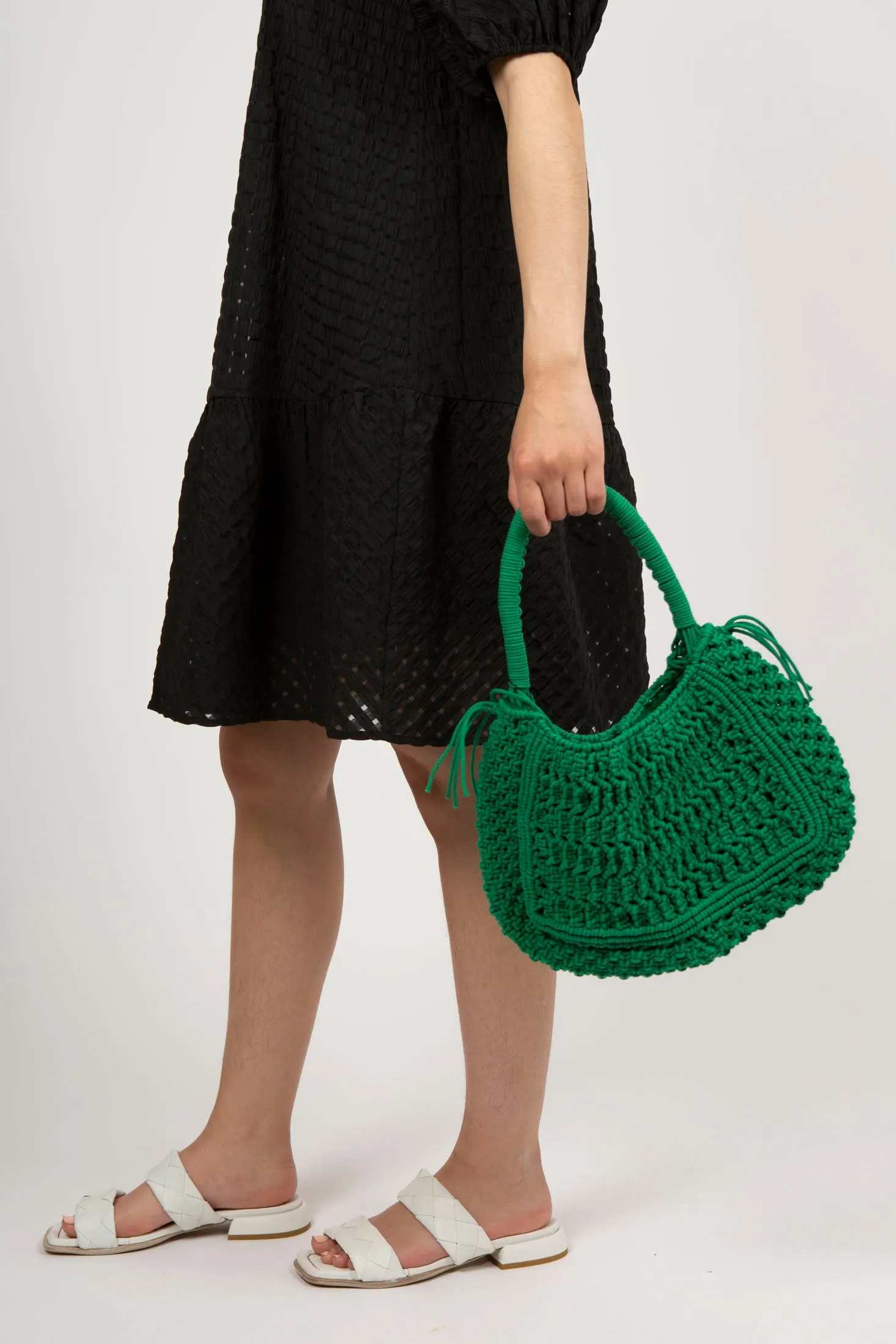Olympic Net Handbag - Green Court