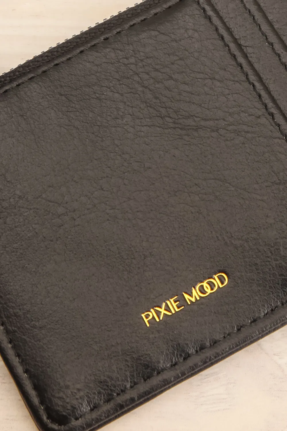 Quinn Black | Vegan Leather Card Wallet
