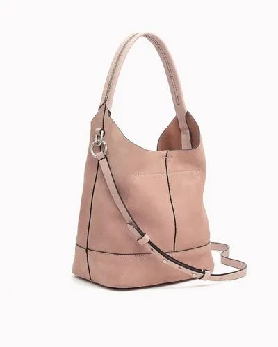 Rag & Bone- Camden Mini Shopper Nude Suede