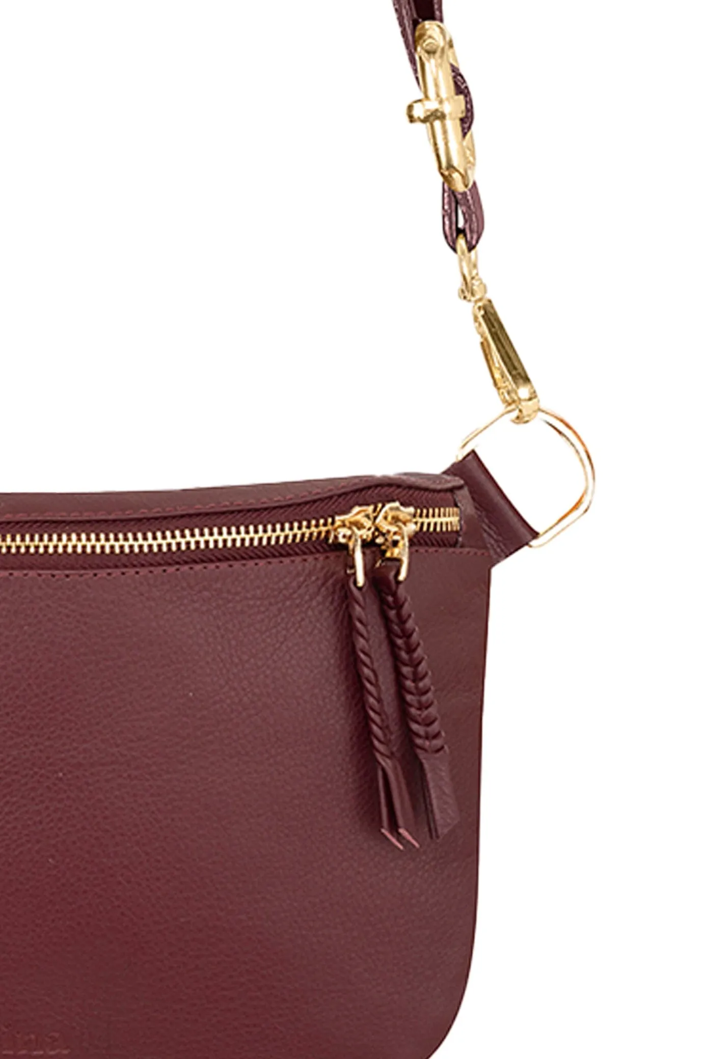 Ramona Leather Handbag Burgundy