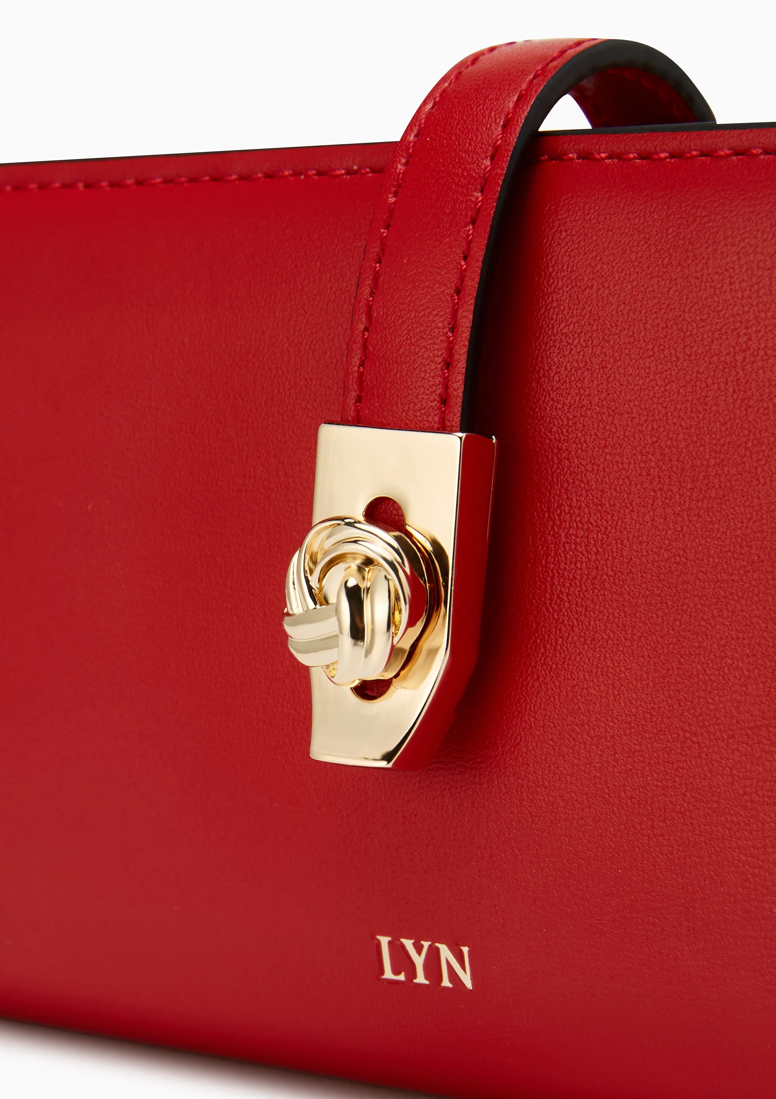 Re-Edit Lucky Semi Long Wallet Red
