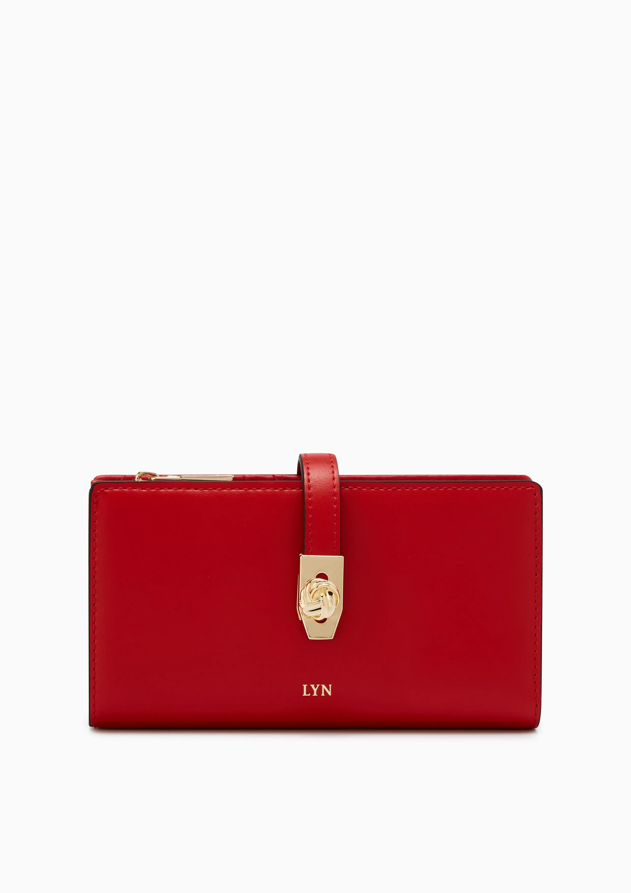 Re-Edit Lucky Semi Long Wallet Red