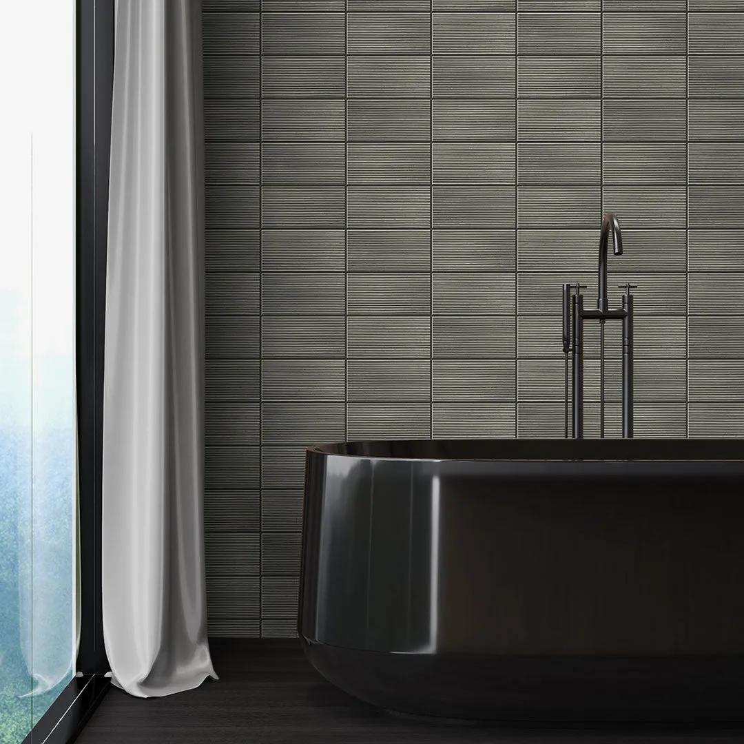 Rib Tile Peel-and-Stick Luxe Haven Wallpaper