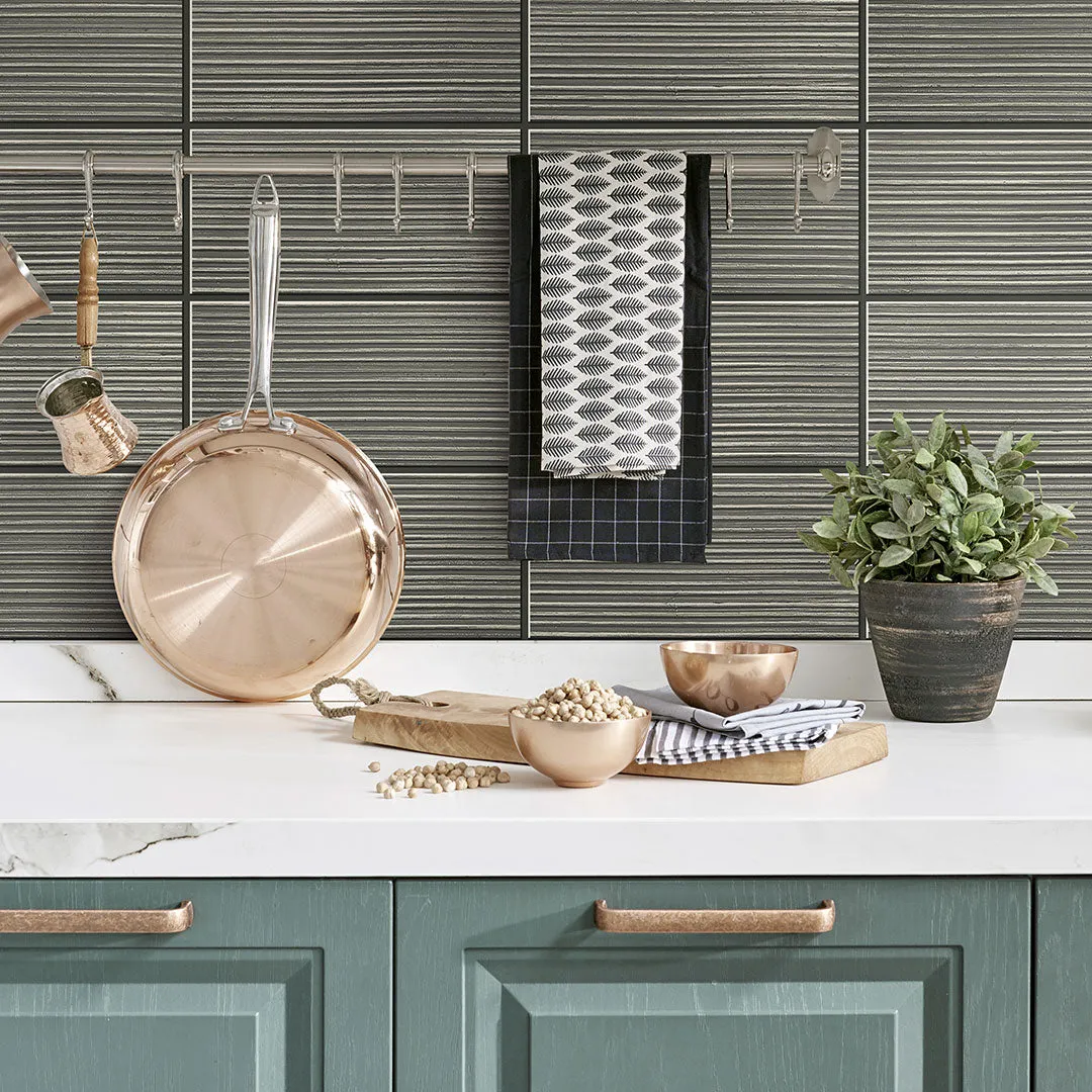 Rib Tile Peel-and-Stick Luxe Haven Wallpaper
