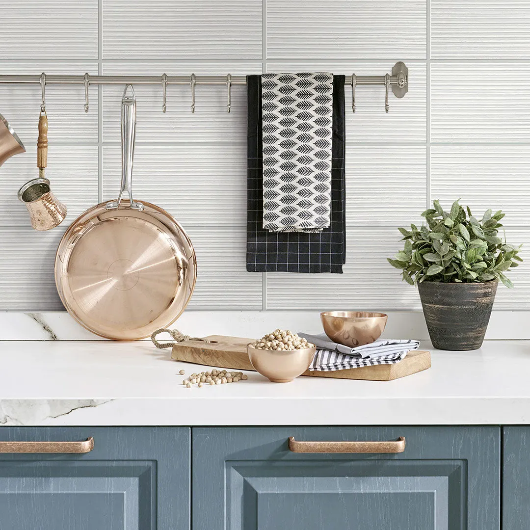 Rib Tile Peel-and-Stick Luxe Haven Wallpaper