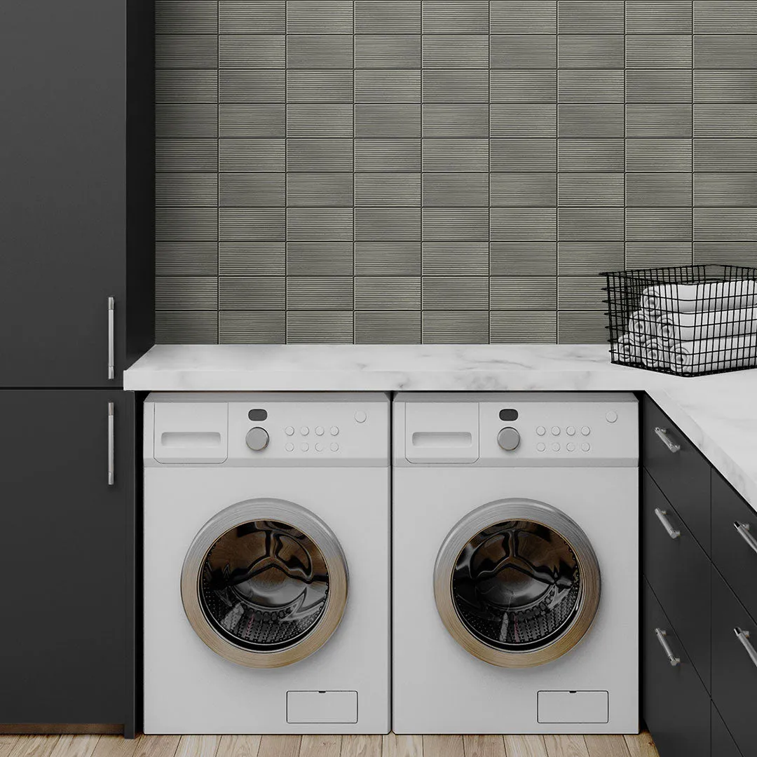 Rib Tile Peel-and-Stick Luxe Haven Wallpaper