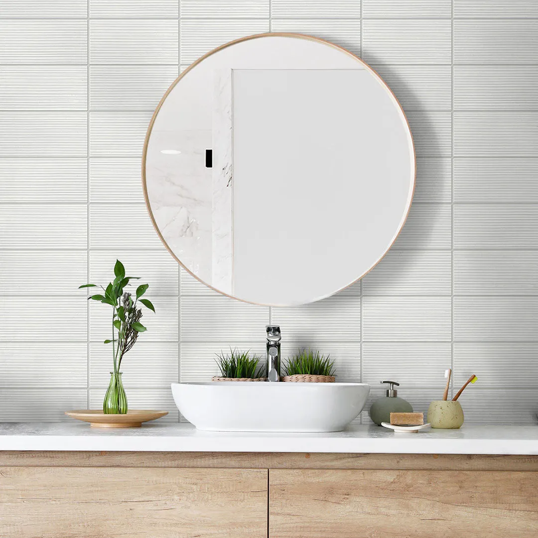 Rib Tile Peel-and-Stick Luxe Haven Wallpaper
