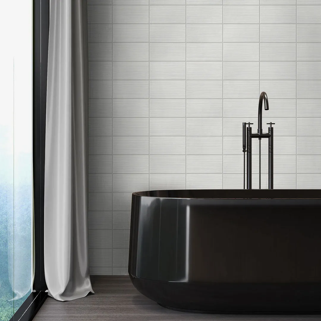 Rib Tile Peel-and-Stick Luxe Haven Wallpaper