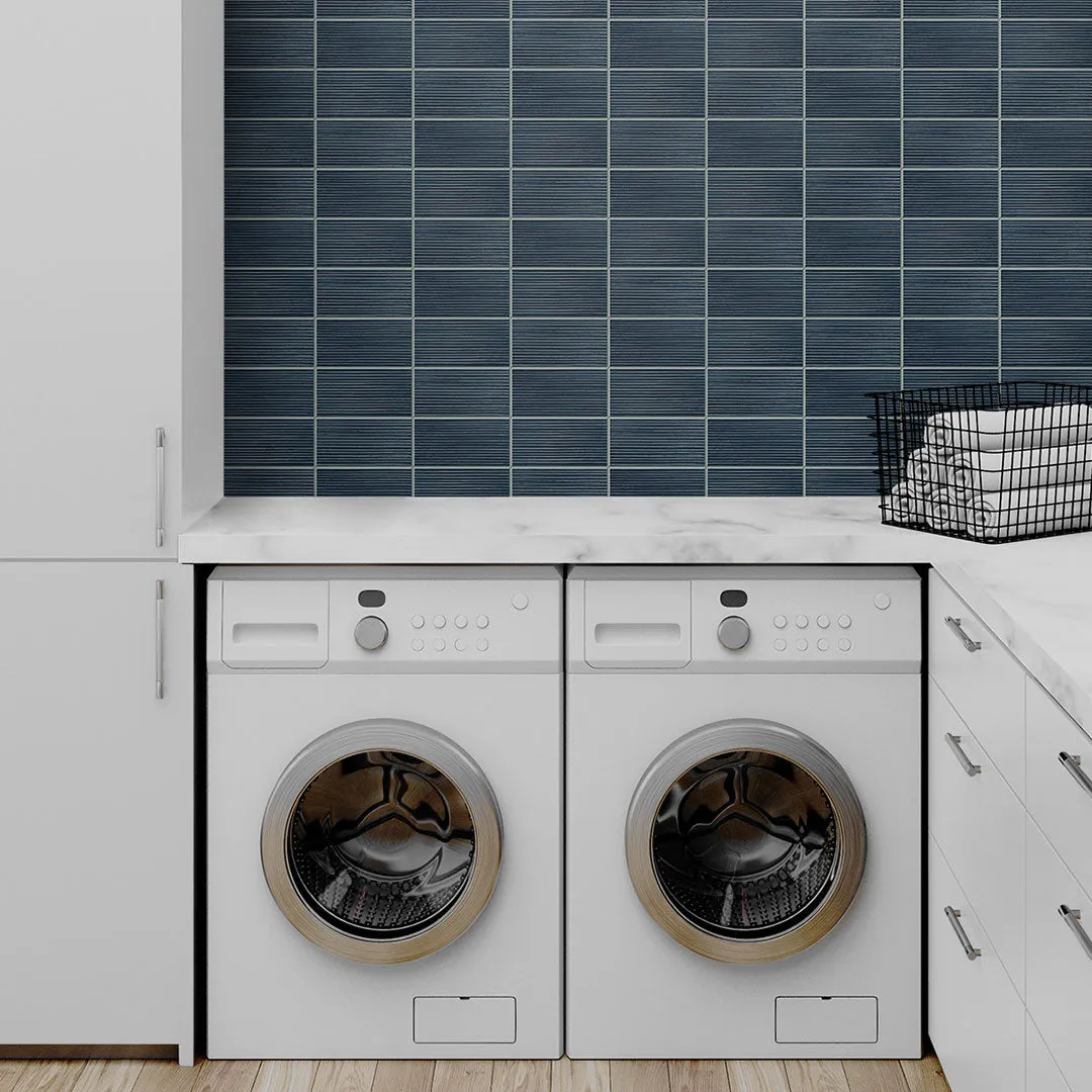 Rib Tile Peel-and-Stick Luxe Haven Wallpaper