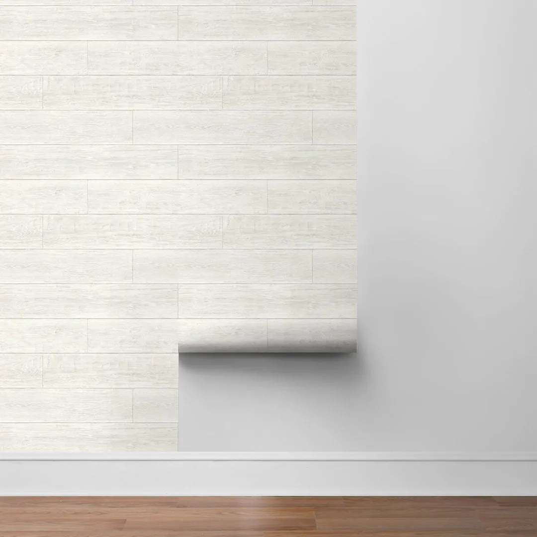 Rustic Shiplap Peel-and-Stick Luxe Haven Wallpaper
