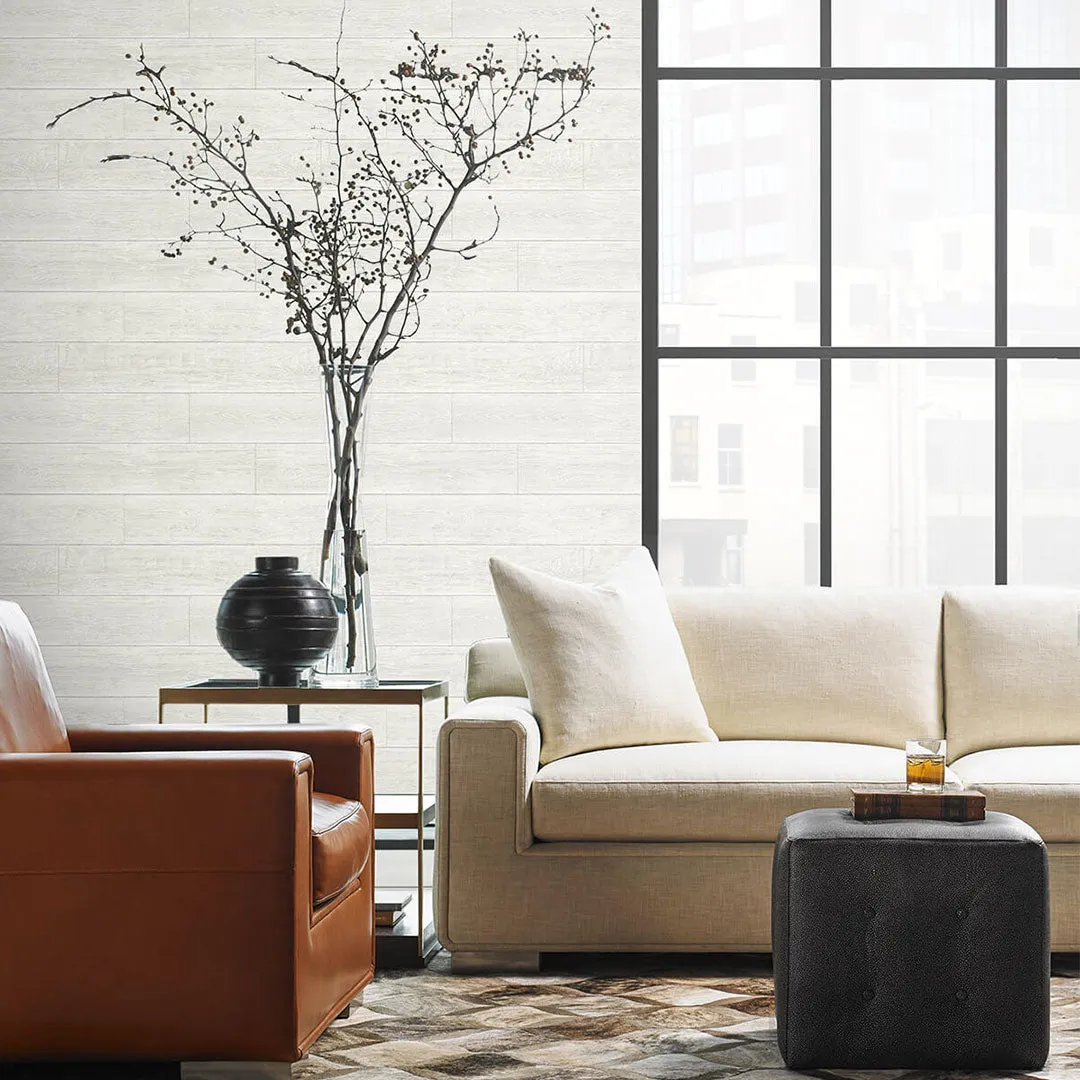 Rustic Shiplap Peel-and-Stick Luxe Haven Wallpaper