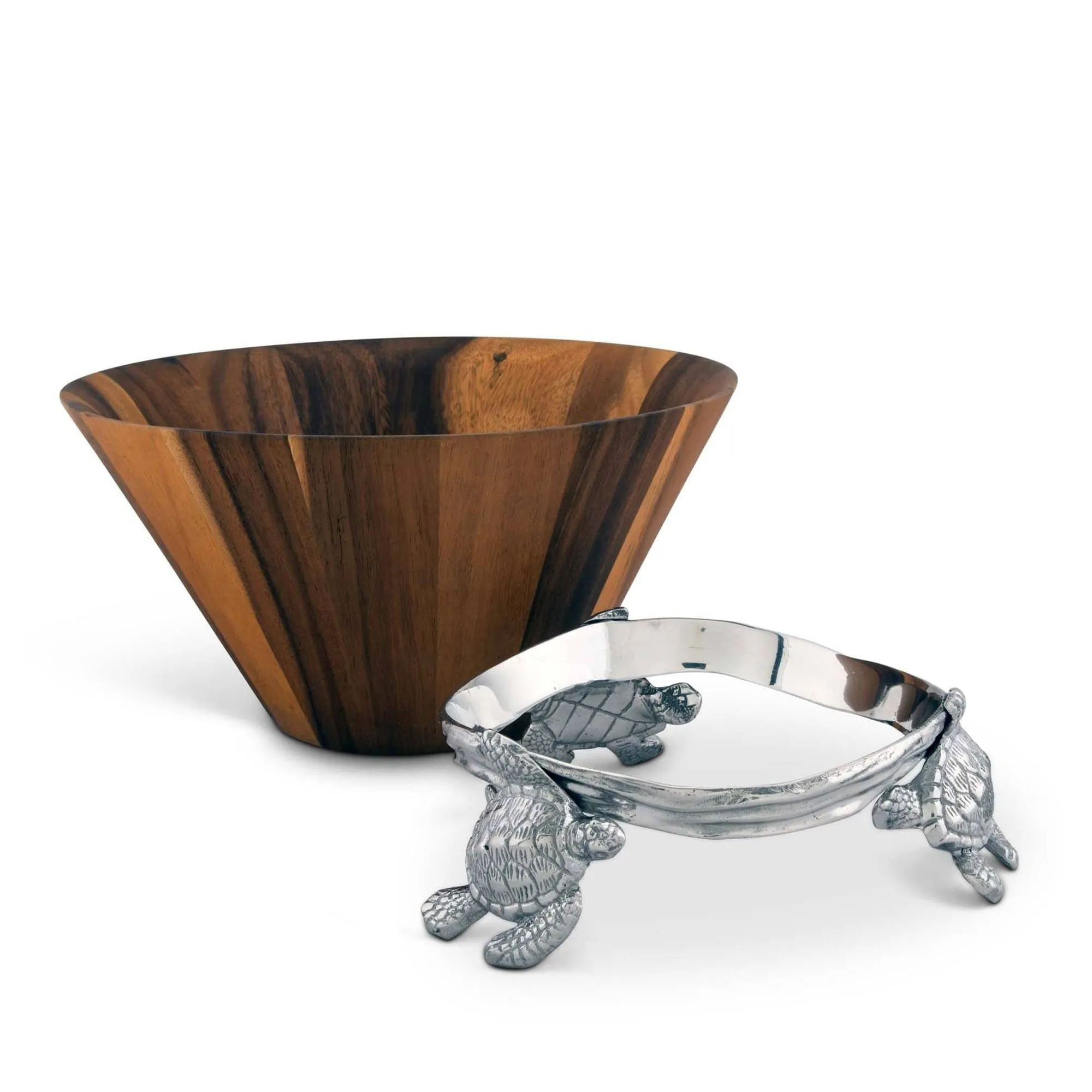 Sea Turtle Wood Salad Bowl