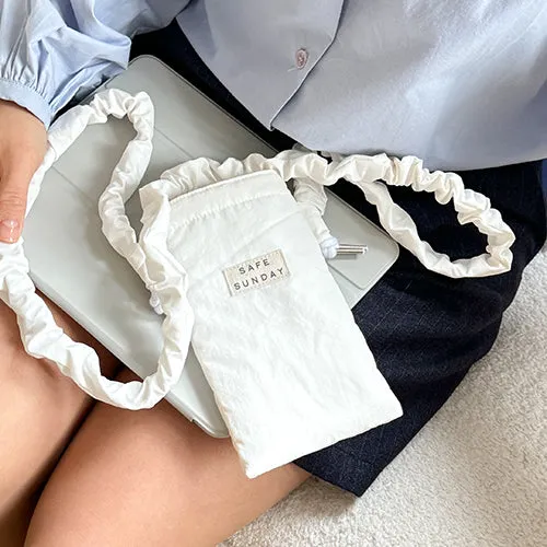 Shirring Cell Phone Bag ( 2 colors )