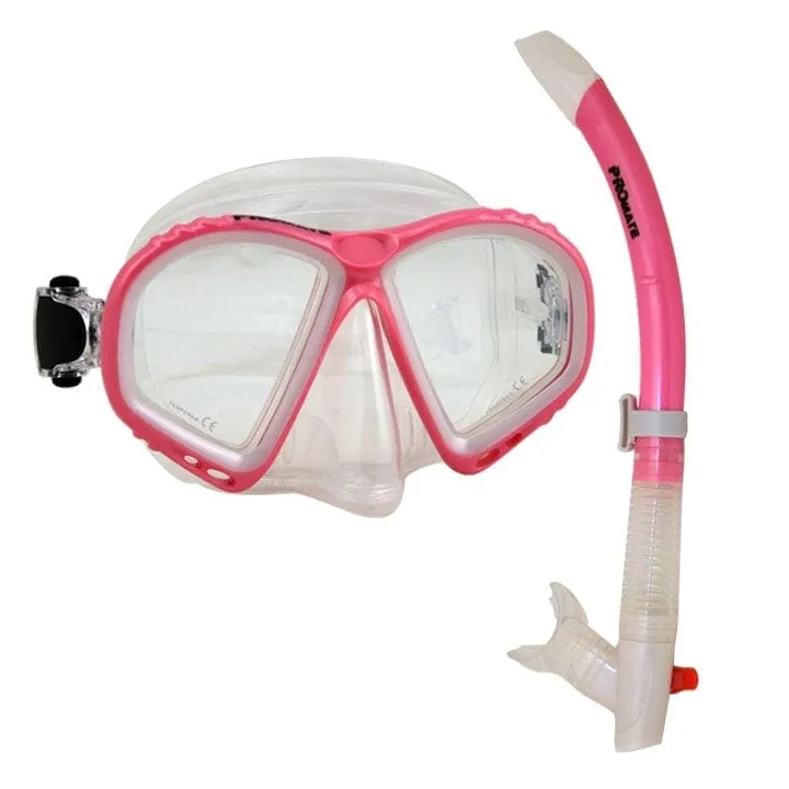 Snorkeling SEMI-DRY Snorkel Dive Mask Combo Set - SCS0052