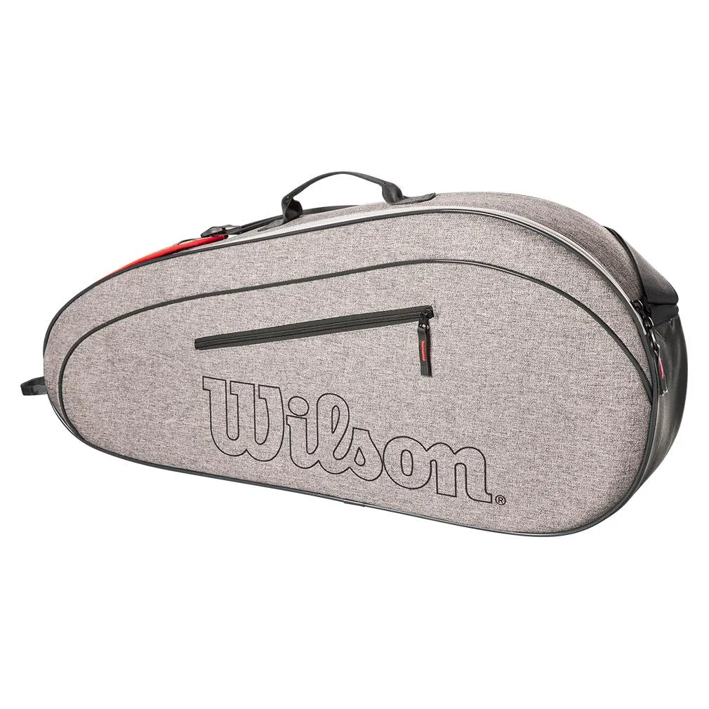 Team 3 Pack Tennis Racquet Bag Heather Grey