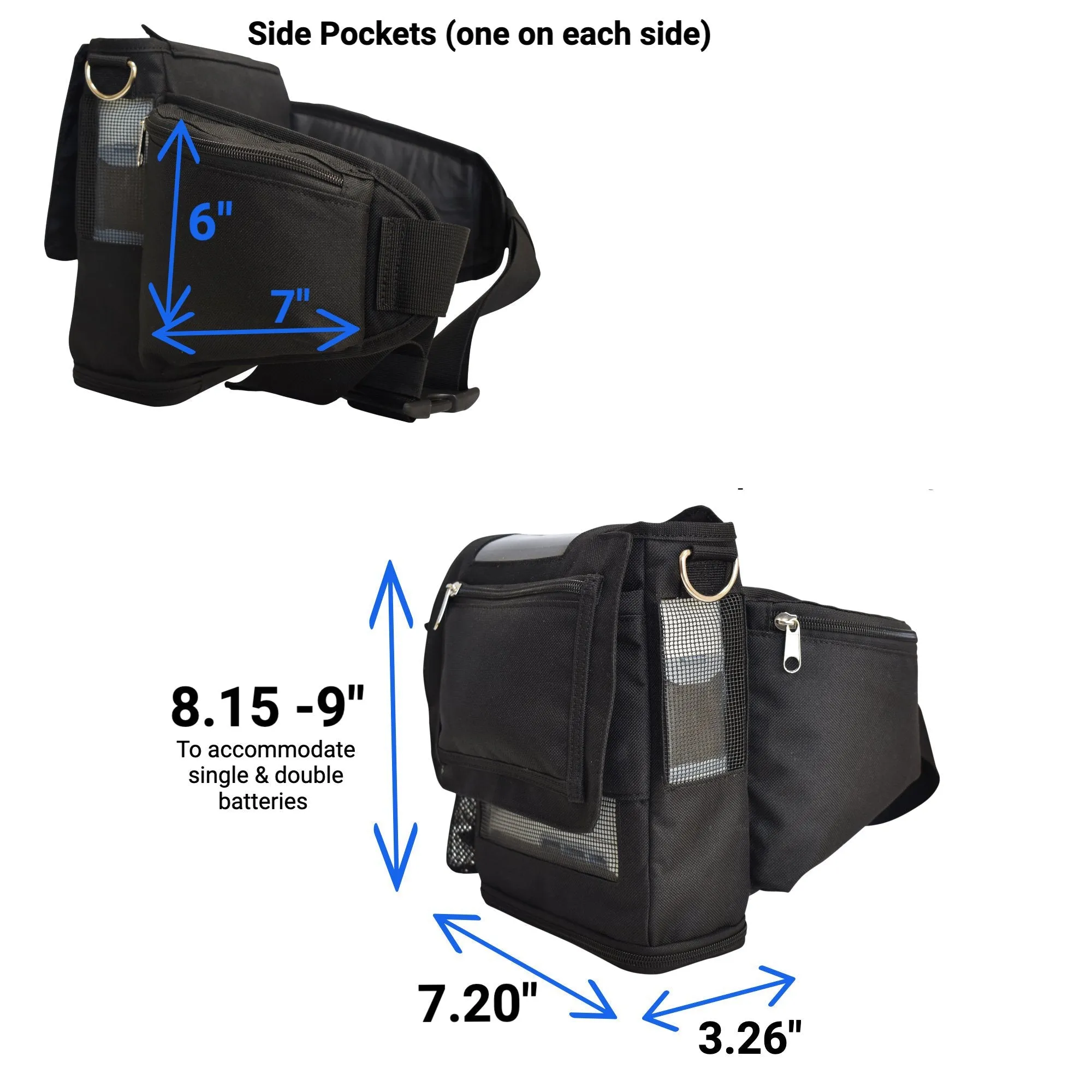 The Rove 6 Hip/Fanny Bag - Black