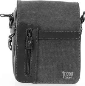 Troop Black Canvas Flight-Waist Bag