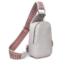 Vegan Leather Sling Bag - White