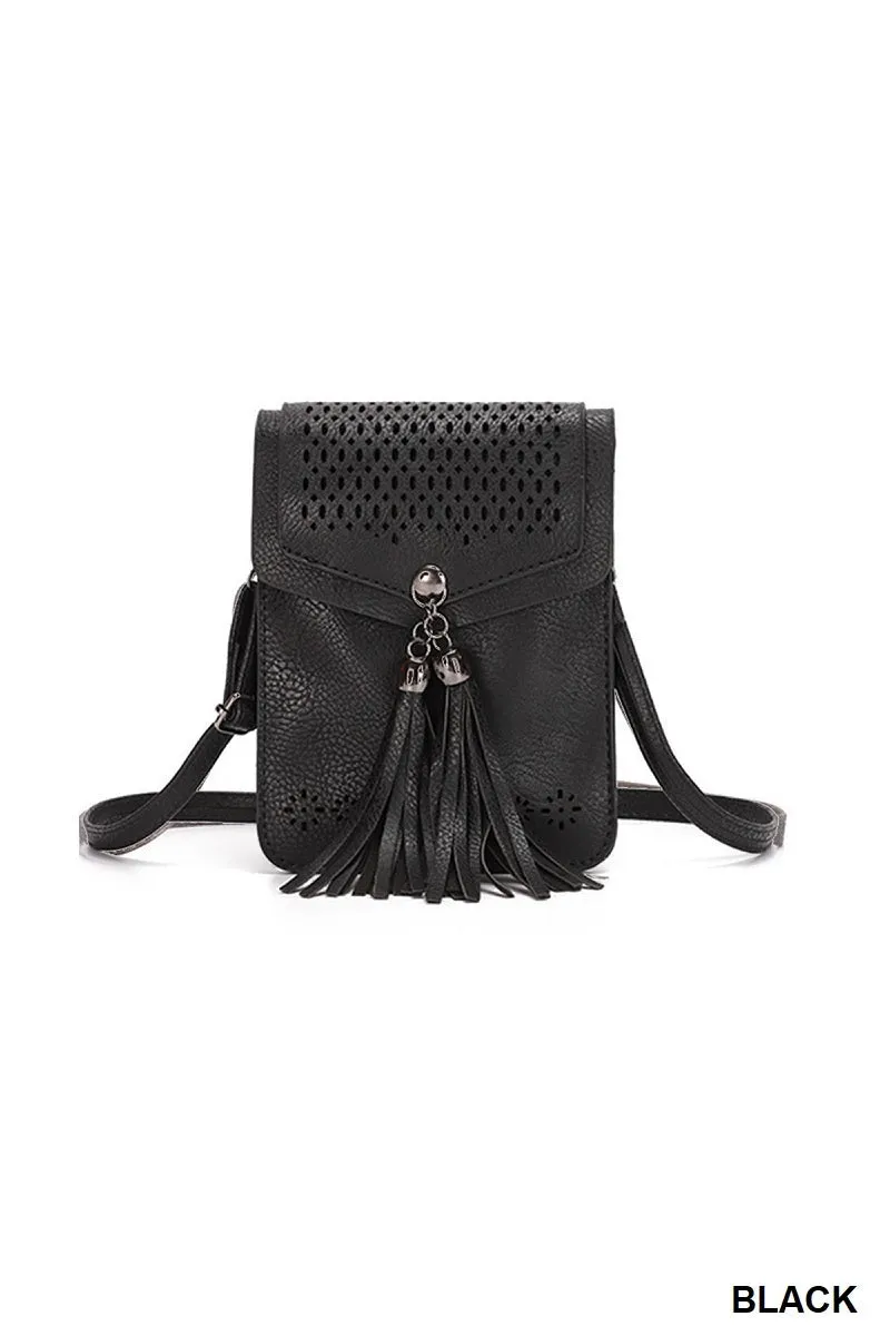 Western crossbody phone purse flap shoulder bag