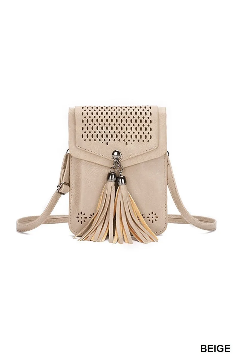 Western crossbody phone purse flap shoulder bag