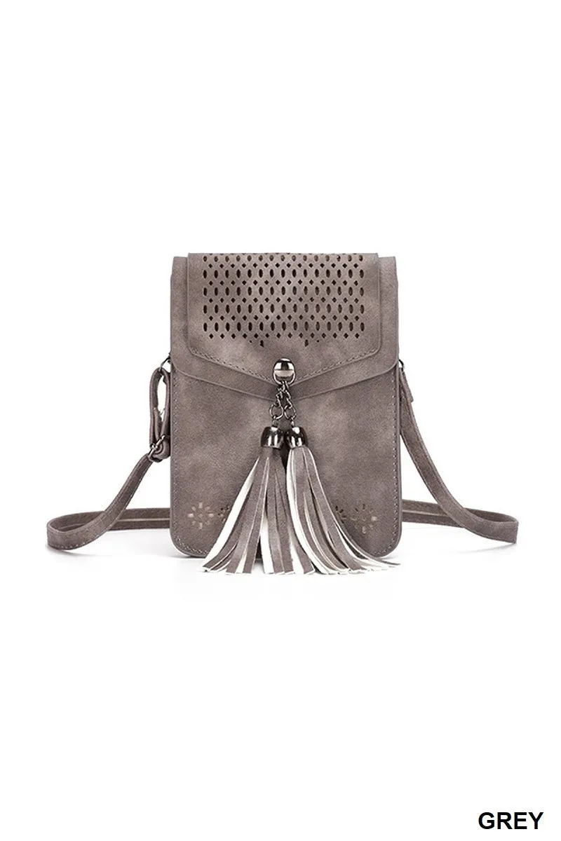 Western crossbody phone purse flap shoulder bag