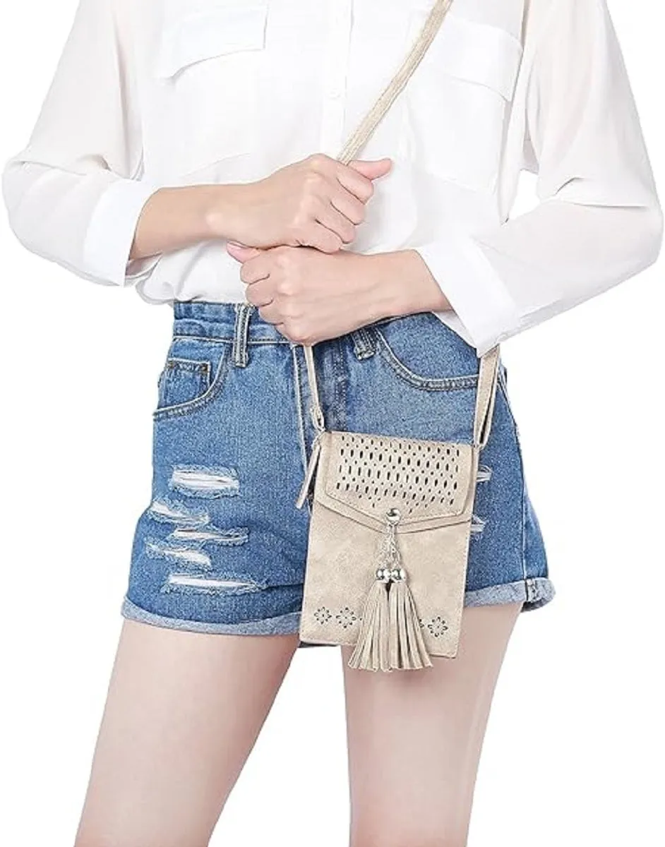 Western crossbody phone purse flap shoulder bag
