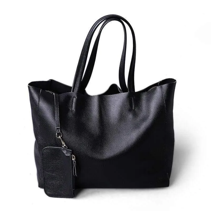 Women's Deluxe Genuine Cowhide Leather Totes