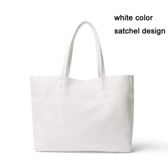 Women's Deluxe Genuine Cowhide Leather Totes
