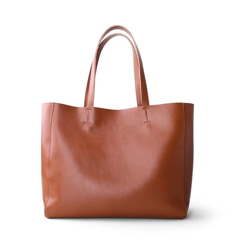 Women's Deluxe Genuine Cowhide Leather Totes