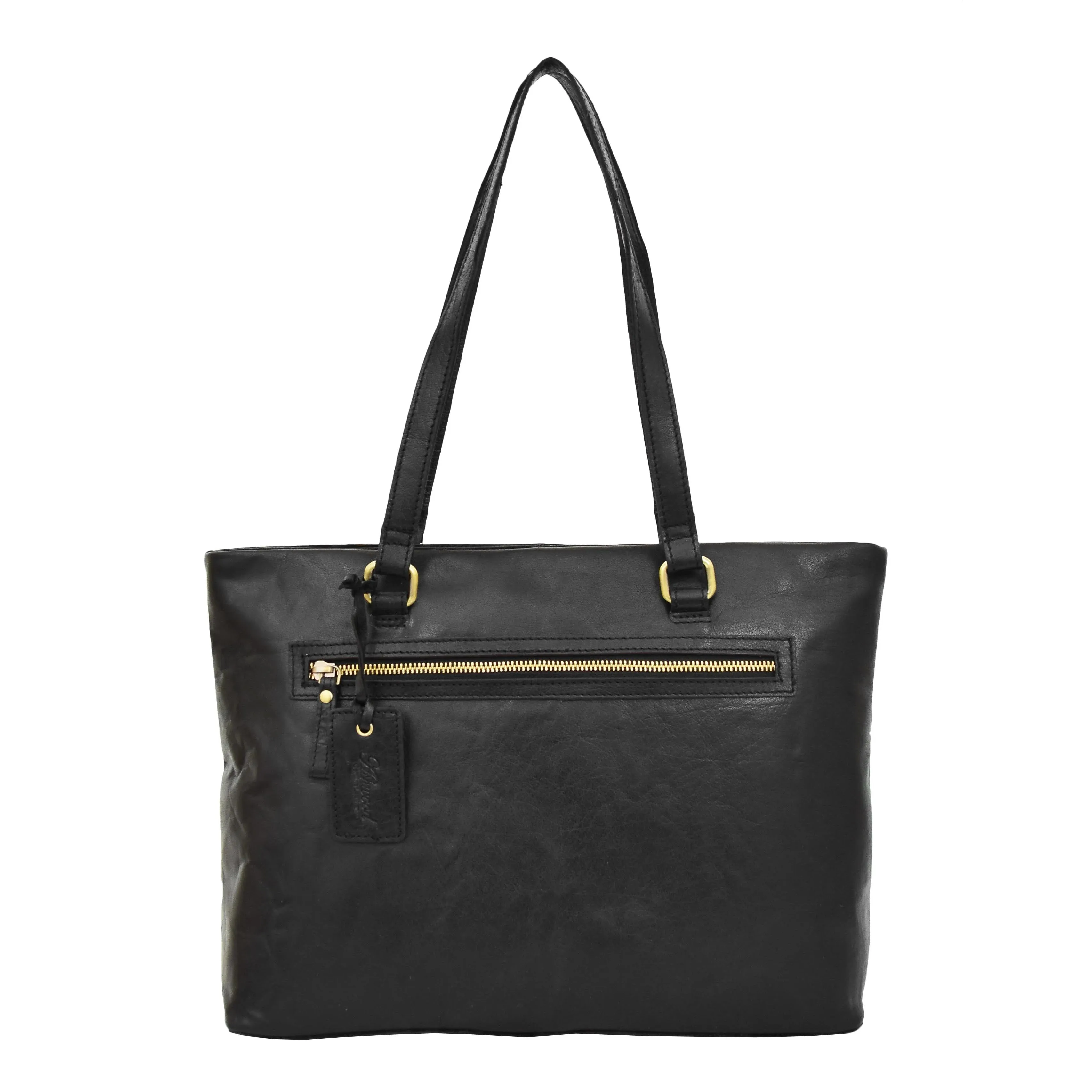 Womens Leather Classic Shopper Bag Lima Black